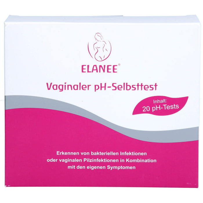 ELANEE pH-Test zur Bestimmung des vaginalen pH-Wertes, 20 St. Test