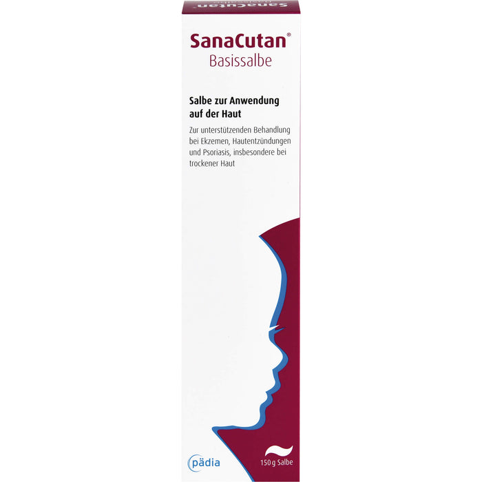 SanaCutan Basissalbe bei Ekzemen und Psoriasis, insbesondere trockene Haut, 150 g Ointment