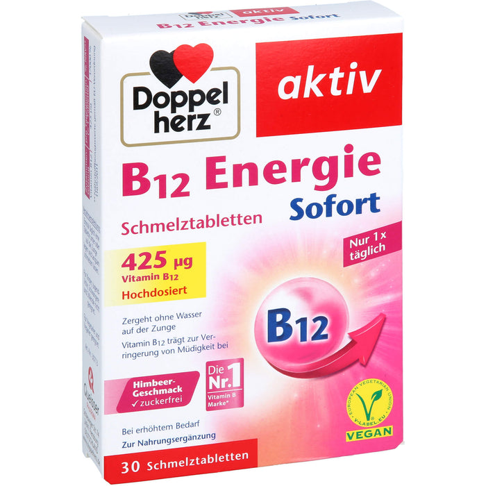 Doppelherz B12 Energie Sofort, 30 St SMT