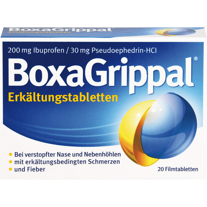 BoxaGrippal Erkältungstabletten, 20 pc Tablettes