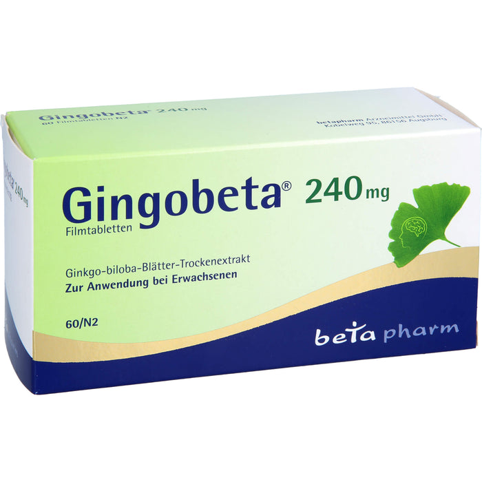 Gingobeta 240 mg Filmtabletten, 60 St FTA