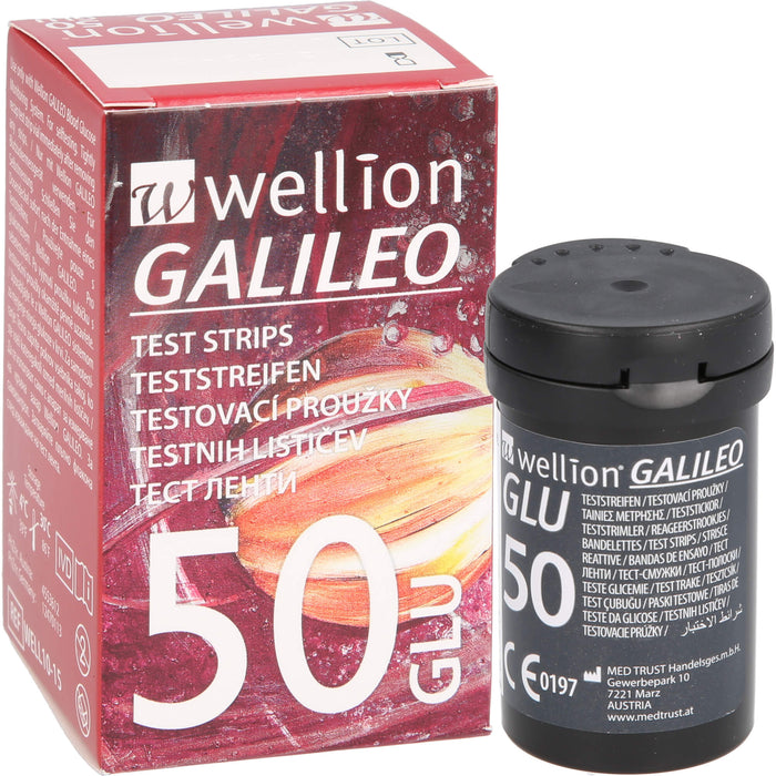 Wellion Galileo Blutzuckerteststreifen, 50 pcs. Test strips