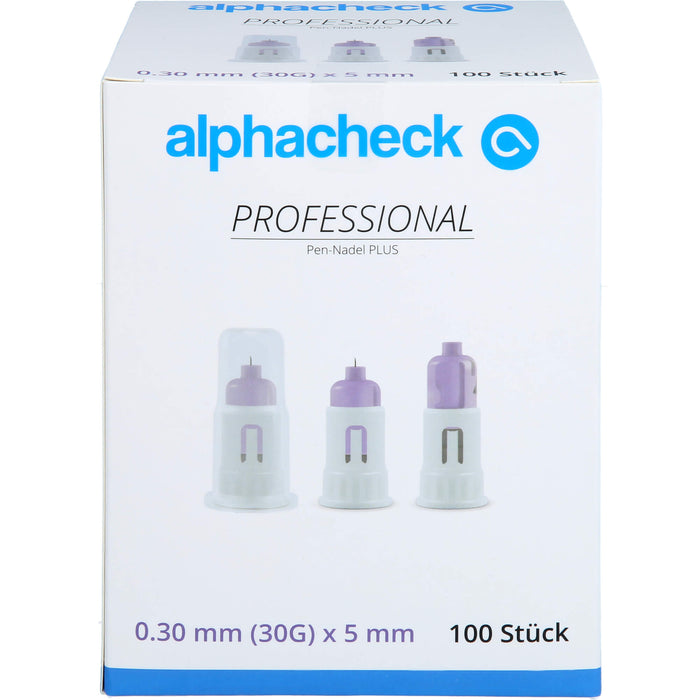 alphacheck professional Pen-Nadel PLUS 5 mm x 30G, 100 St KAN