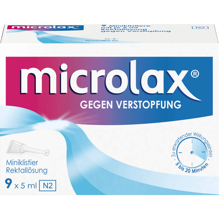 microlax Miniklistier Rektallösung Reimport EMRAmed, 9 St. Klistiere