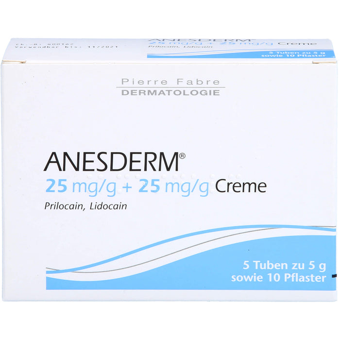 ANESDERM Set Creme Tuben sowie Pflaster, 25 g Crème