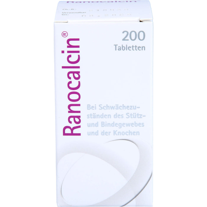 Ranocalcin Tabletten bei Schwächezuständen des Stütz- und Bindegewebes, 200 pc Tablettes