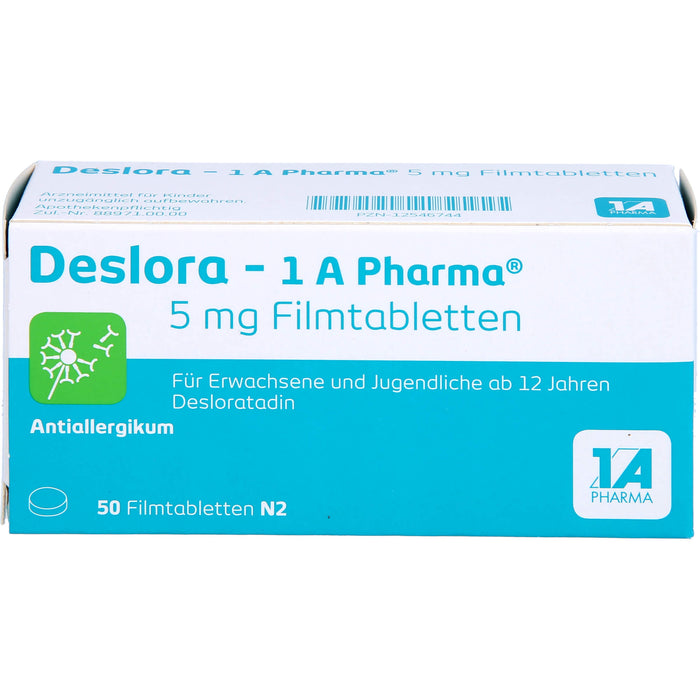 Deslora - 1 A Pharma 5 mg Filmtabletten, 50 St FTA