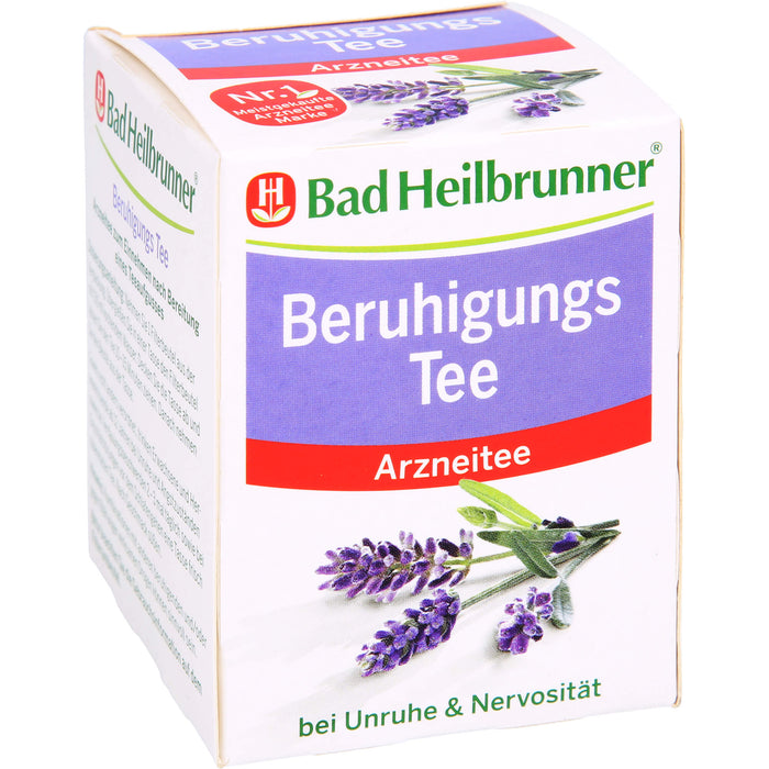 Bad Heilbrunner Beruhigungs Tee mit Lavendelblüten, 8X1.0 g FBE