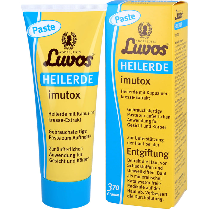 Luvos Heilerde imutox Paste  zur Unterstützung der Haut bei der Entgiftung, 370 g Paste