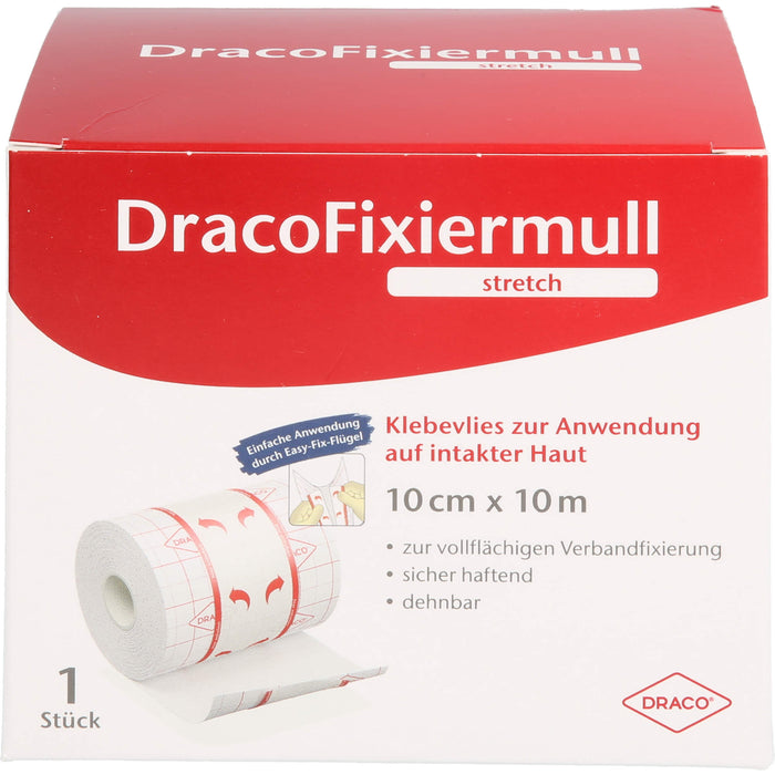 DracoFixiermull stretch 10cm x 10m, 1 St PFL