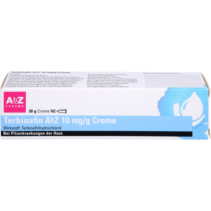 Terbinafin AbZ 10 mg/g Creme bei Pilzerkrankungen der Haut, 30 g Cream