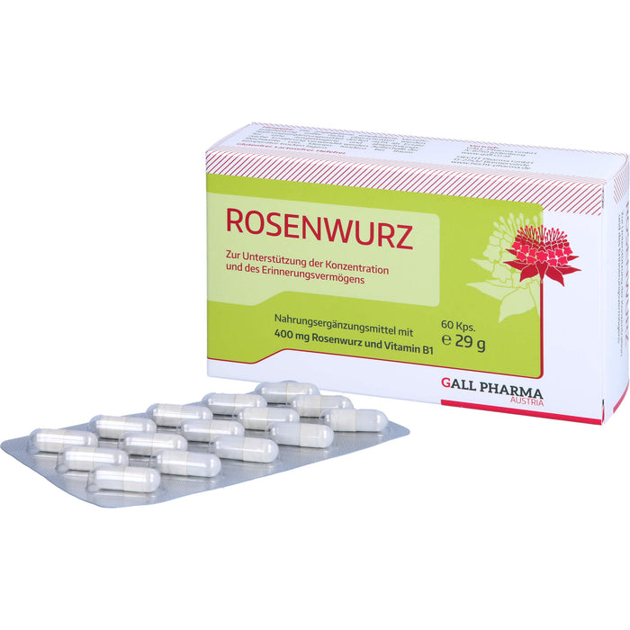 GALL PHARMA Rosenwurz 400 mg GPH Kapseln, 60 pcs. Capsules