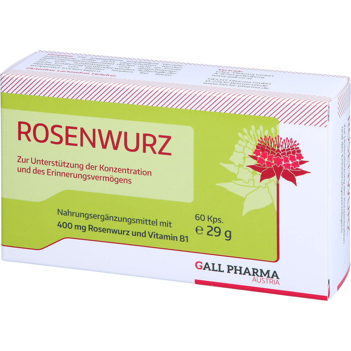 GALL PHARMA Rosenwurz 400 mg GPH Kapseln, 60 pc Capsules