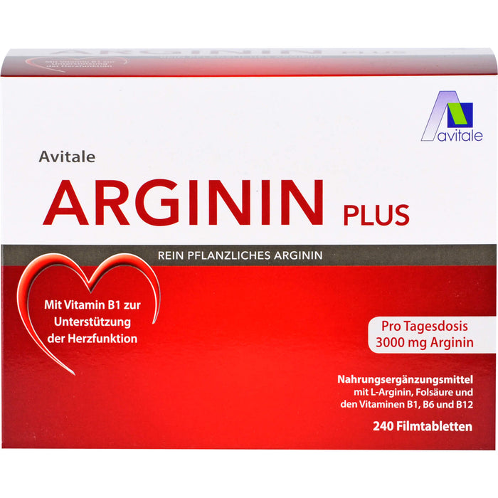 Avitale Arginin Plus Filmtabletten, 240 pc Tablettes