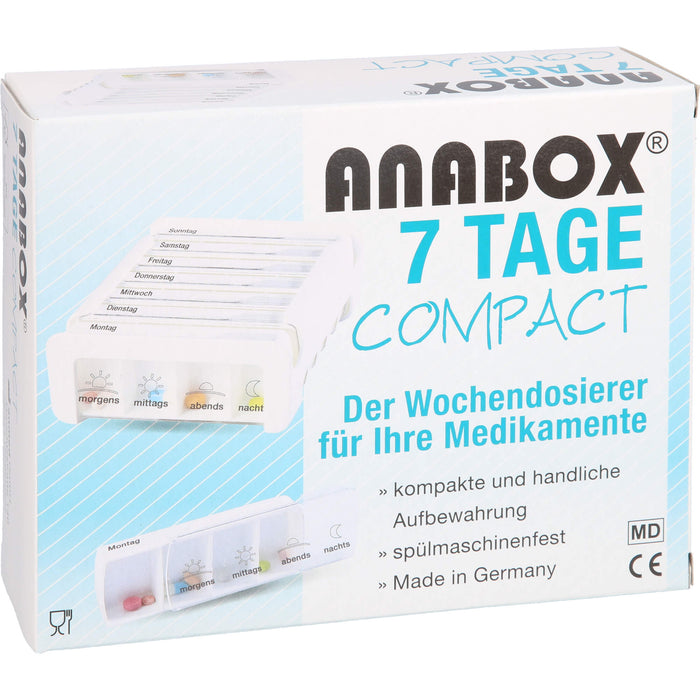 ANABOX 7 Tage Compact weiß, 1 St