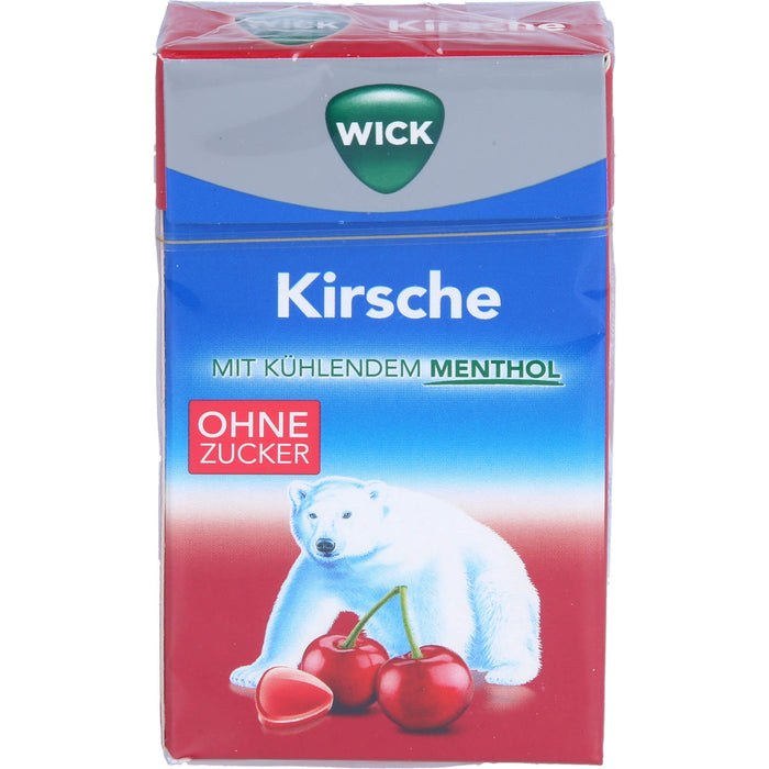 WICK Wildkirsche & Eukalyptus Hustenbonbons ohne Zucker, 46 g Bonbons