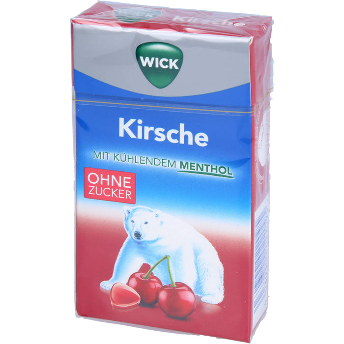 WICK Wildkirsche & Eukalyptus Hustenbonbons ohne Zucker, 46 g Candies