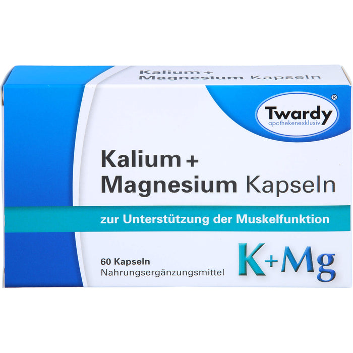 Twardy Kalium + Magnesium Kapseln zur Unterstützung der Muskelfunktion, 60 pc Capsules