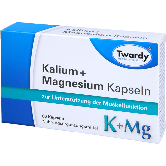 Twardy Kalium + Magnesium Kapseln zur Unterstützung der Muskelfunktion, 60 pc Capsules