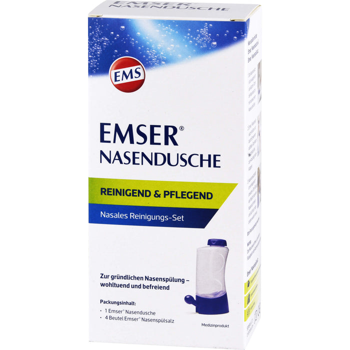 EMSER Nasendusche nasales Reinigungs-Set mit Spülsalz-Beuteln, 1 pcs. Nasal douche