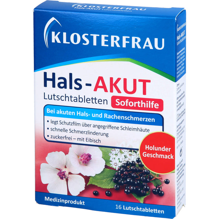 Klosterfrau Hals-AKUT Lutschtabletten, 16 St. Tabletten