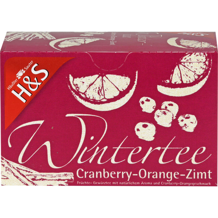 H&S Wintertee Cranberry-Orange-Zimt, 20X2.0 g FBE