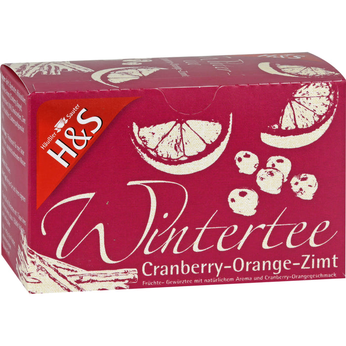 H&S Wintertee Cranberry-Orange-Zimt, 20X2.0 g FBE