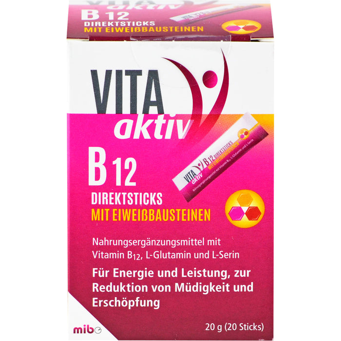 Vita aktiv B 12 Direktsticks, 20 pcs. Sachets