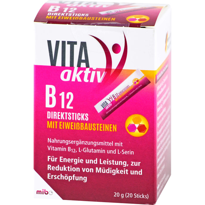 Vita aktiv B 12 Direktsticks, 20 pc Sachets