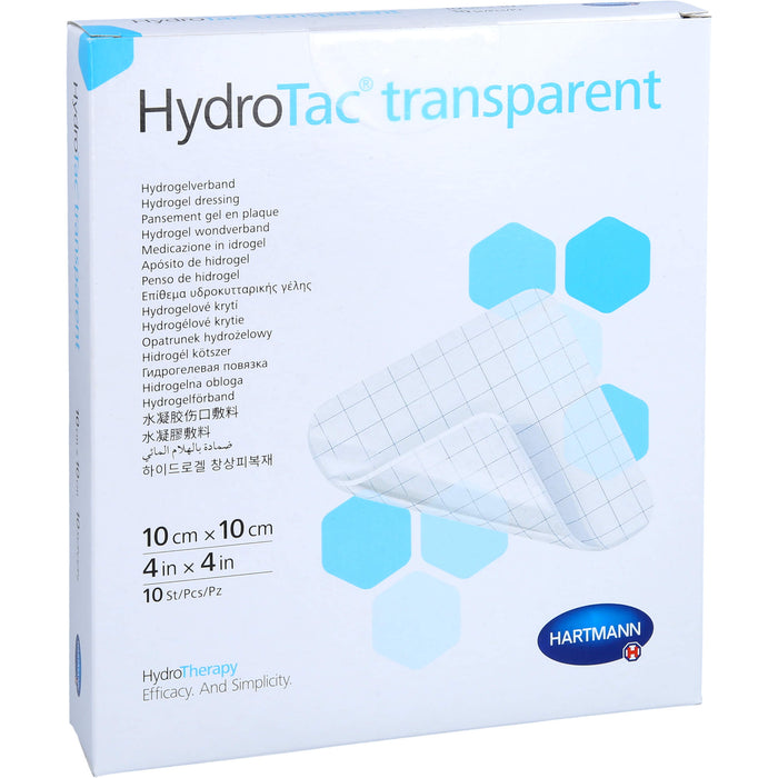 Hydrotac Tran Wund 10x10cm, 10 St VER