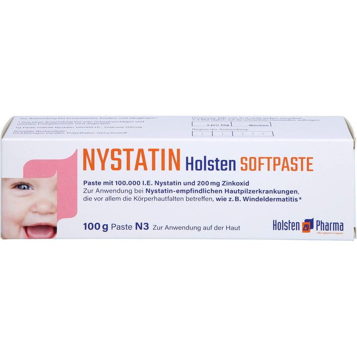 Nystatin Holsten Softpaste bei Hautpilzerkrankungen, 100 g Crème