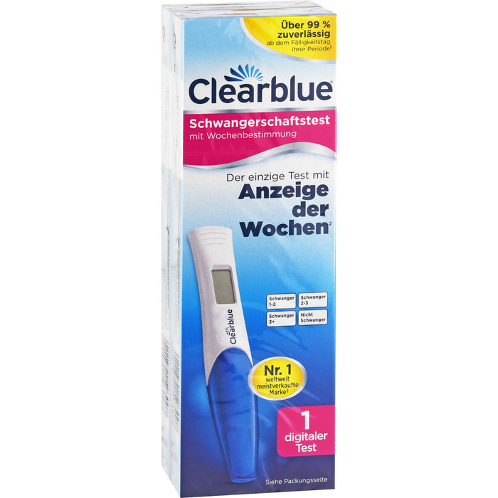 Clearblue Schwangerschaftstest mit Wochenbestimmung, 1 pcs. Test strips