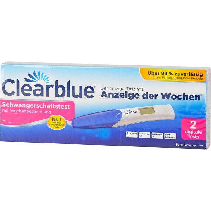 Clearblue Schwangerschaftstest mit Wochenbestimmung digitale Tests, 2 pcs. Test