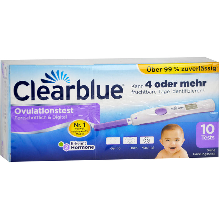 Clearblue Ovulationstest FORTSCHRITTLICH & DIGITAL, 10 pcs. Test