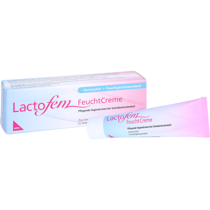 Lactofem Feuchtcreme pflegende Vaginalcreme bei Scheidentrockenheit, 25 g Cream