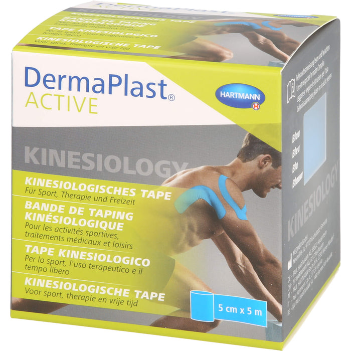 DermaPlast Active Kinesiology Tape blau 5cm x 5m, 1 St