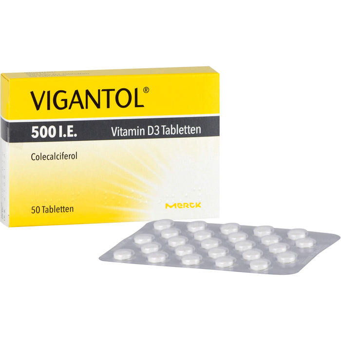 VIGANTOL 500 I.E. Vitamin D3 Tabletten, 50 St. Tabletten