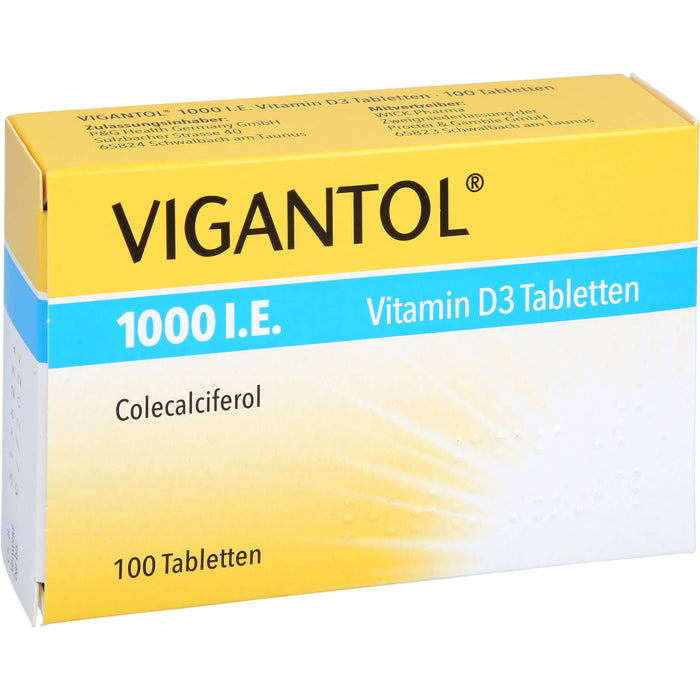 VIGANTOL 1000 I.E. Vitamin D3 Tabletten, 100 pc Tablettes