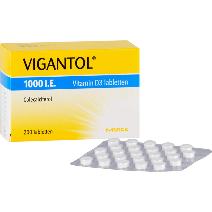 VIGANTOL 1000 I.E. Vitamin D3 Tabletten, 200 pc Tablettes