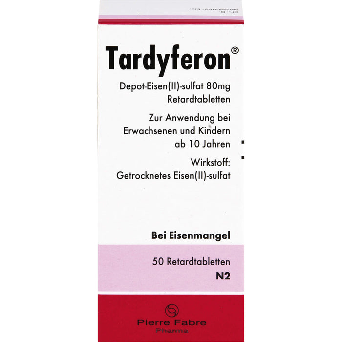 Tardyferon Depot-Eisen(II)-sulfat 80 mg kohlpharma Retardtabletten, 50 St. Tabletten