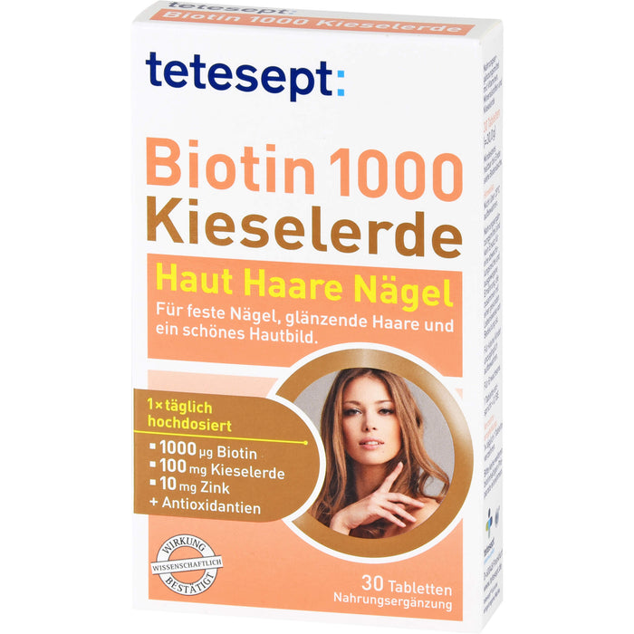 tetesept Biotin1000 Kieselerde, 30 St FTA