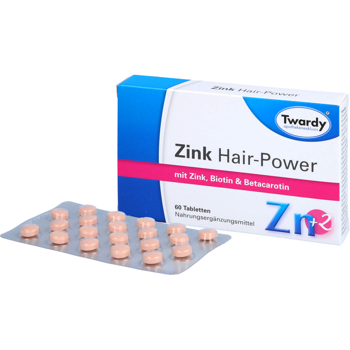 Twardy Zink Hair-Power Tabletten, 60 pcs. Tablets