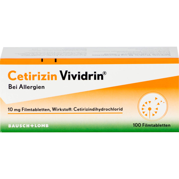 Cetirizin Vividrin 10 mg Filmtabletten, 100 St FTA