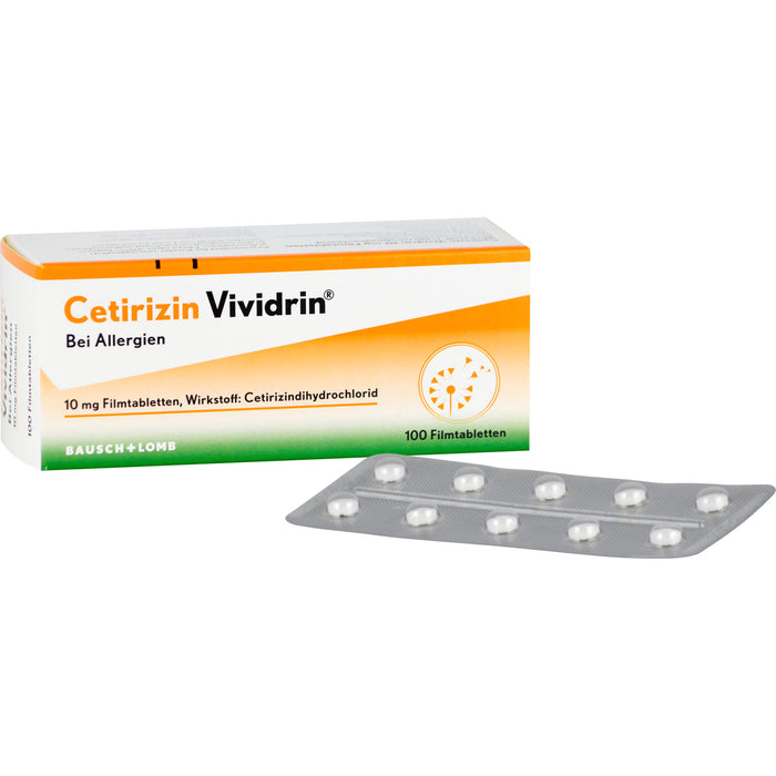 Cetirizin Vividrin 10 mg Filmtabletten, 100 St FTA