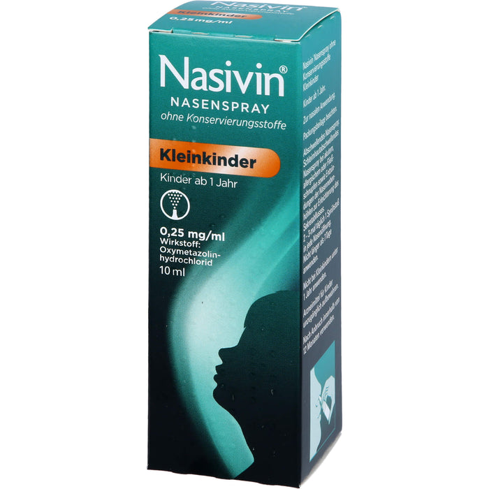 Nasivin Nasenspray ohne Konservierungsstoffe für Kleinkinder, 10 ml Solution