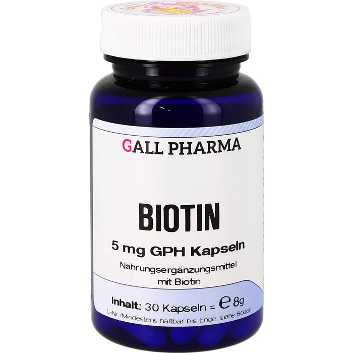 BIOTIN 5 mg GPH Kapseln, 30 St KAP