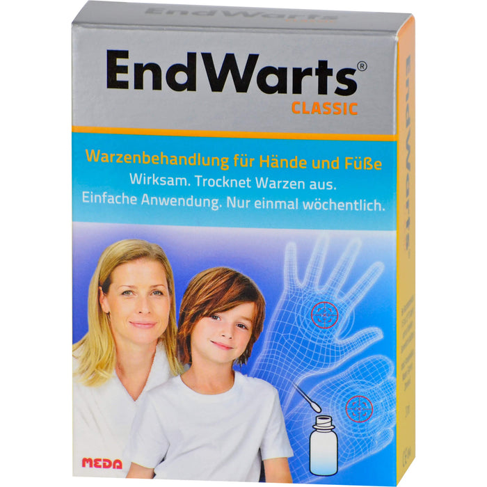 EndWarts classic Warzenbehandlung für Hände und Füße Lösung, 3 ml Lösung