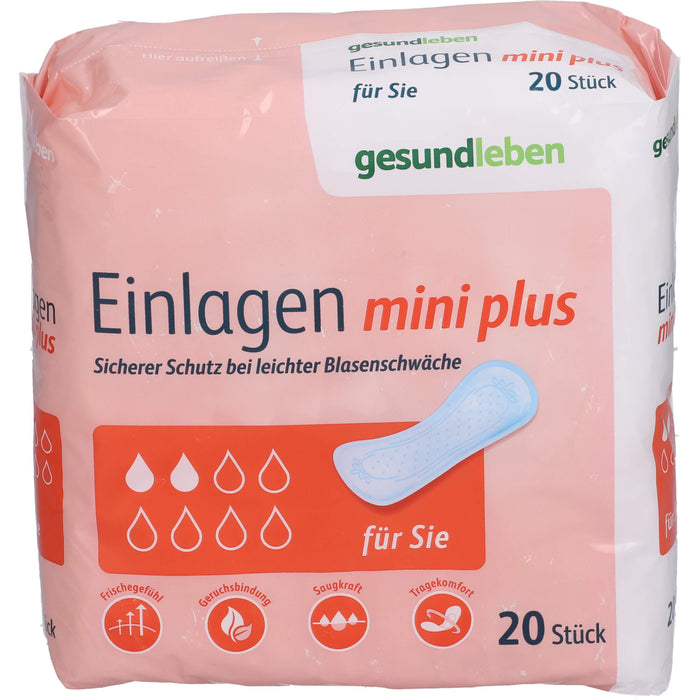 gesund leben Einlagen mini plus, 20 St