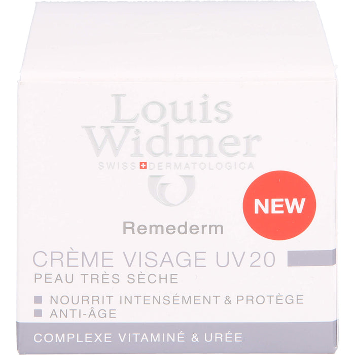 Louis Widmer Remederm Gesichtscreme UV 20, 50 ml Crème