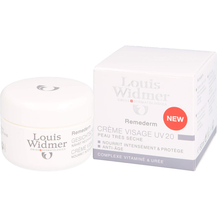 Louis Widmer Remederm Gesichtscreme UV 20, 50 ml Creme